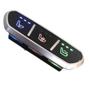 Best price parts car seat switch 12-24v 3 way black switch car retrofit with wire car seat ventilation cooling switch