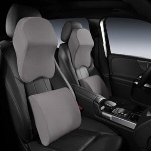 Factory Supply Cool in summer ice silk memory foam car seat headrest pillow car seat back support for car oofice and home