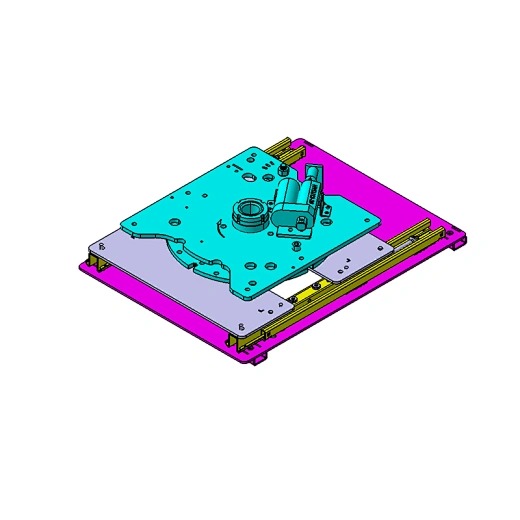 Slide Rail Turntable Assembly Display image