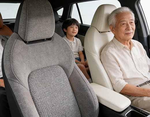 Car seat comfort assessment - automotive seat with heating/cooling function for all-season comfort