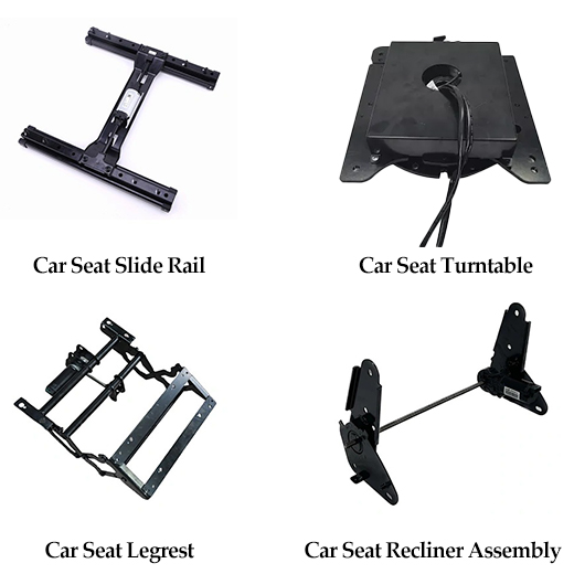 Chunji as a Car Seat Parts Manufacturer, designs and manufactures a full range of seating accessories, such as sliding rails, swivel mechanisms, and leg rests.
