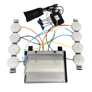 automobile lumbar support with massage module