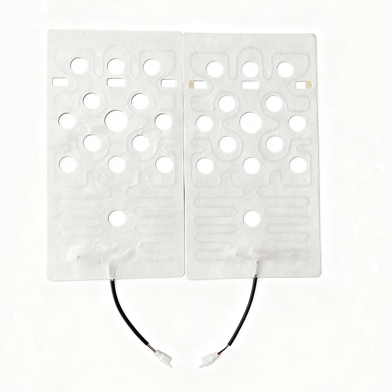 The heating kit uses heating elements to control the seat temperature, allowing the temperature to be adjusted according to the driver's needs.