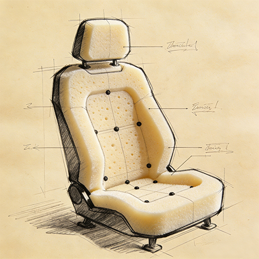 Automotive seat cushion materials Display image