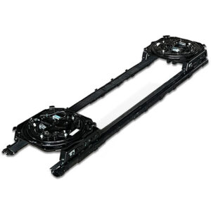 Electric Double Seat Slide Rail Rotation Mechanism Assembly