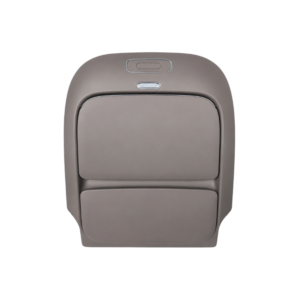 Business Van Seat Back Panel with Fold-Down Tray Table