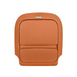 Cognac Luxury Van Seat Back Panel with Folding Tray Table